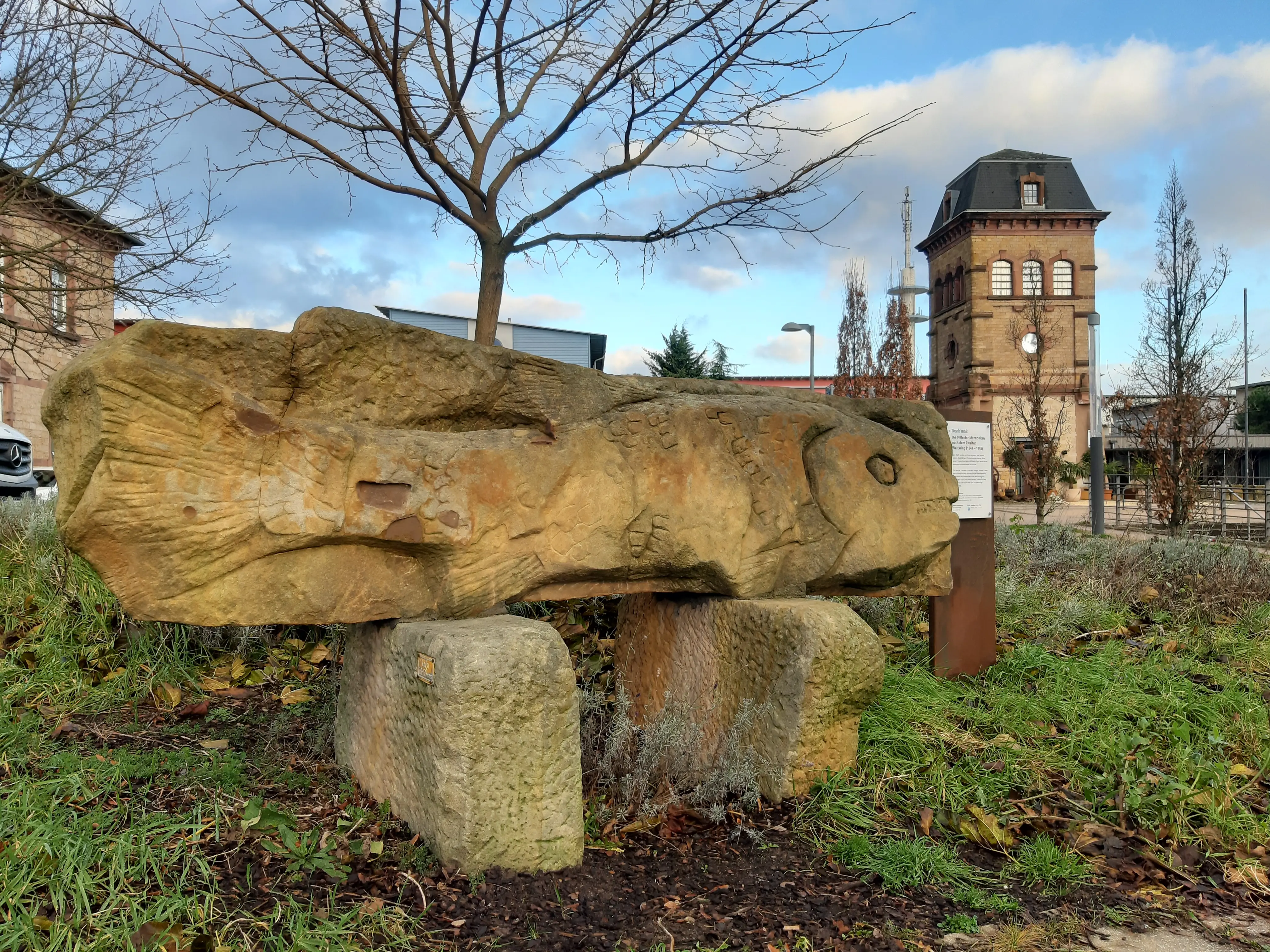 Denkmal: Die Hilfe der Mennoniten nach dem zweiten Weltkrieg (1947 - 1948)